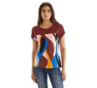Street One Damen A320006 Spitzenshirt, Foxy Red, 40 EU