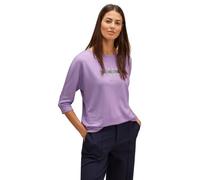 STREET ONE Damen A320591 T-Shirt 3/4 Arm, Soft Pure Lilac Melange, 40