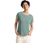 STREET ONE Damen A321765 Struktumix-T-Shirt, Seafoam Green, 42