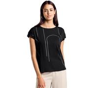 Street One Damen A321808 Leichtes T-Shirt, Schwarz,38