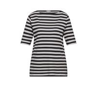 STREET ONE Damen A321933 Gestreiftes Shirt, Black, 38