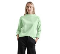 Street One Damen A322356 LTD QR Cosy Structure Shirt, Gleam Green Mel., 34 EU, Gleam Green Mel., 34