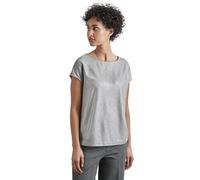 STREET ONE Damen A322359 Schimmerndes Shirt,Grau, 38