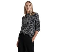 STREET ONE Damen A322365 Flauschiges Leo-Shirt,Mehrfarbig, 38