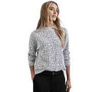 STREET ONE Damen A322365 Flauschiges Leo-Shirt,Mehrfarbig, 46