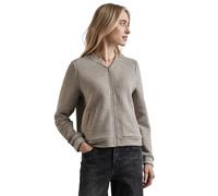 STREET ONE Damen A322502 Sweatjacke, Breezy Beige Mel., 46 EU