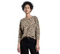 STREET ONE Damen A322597 Two-Tone Jaquard Shirt, Honey Sand, 44