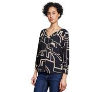 STREET ONE Damen A322807 Bedrucktes Shirt, Deep Tint Blue, 38 EU