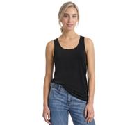 STREET ONE Damen A322896 Basic Top in Unifarbe, Black, 46