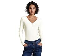 STREET ONE Damen A322925 Skirt mit Knopfdetail, Off White, 46