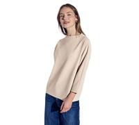 STREET ONE Damen A322940 Two-Tone Strukturshirt, Safari beige, 40