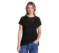 Street One - Ajour T-Shirt schwarz - Gr. - 34