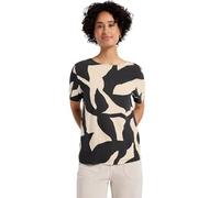 Street One Damen A323352 Print-Shirt mit Bänderdetail, Whale Tail Grey, 36