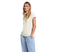 STREET ONE Damen A323518 Strick-Look Poloshirt, Off White, 38