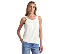 STREET ONE Damen A323538 Leinen-Look Sommertop, Off White, 36