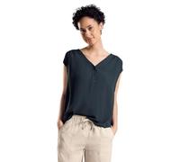 STREET ONE Damen A344732 Sommer Bluse mit Struktur, cool Vintage Green, 36