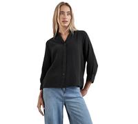 STREET ONE Damen A344955 Musselin-Bluse, Black, 38