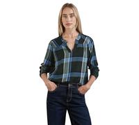 STREET ONE Damen A344959 Karierte Bluse, Hunter Green, 40