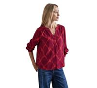 Street One Damen A345111 Bedruckte Tunika Bluse, Beet Red, 36 EU