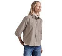 STREET ONE Damen A345122 Softe Cord-Bluse, Driftwood Beige, 36 EU