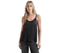 STREET ONE Damen A345222 Satin-Blusentop,Schwarz, 42