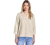 Street One Damen Leinenmix-Bluse in Unifarbe