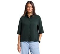 STREET ONE Damen A345609 Musselin Hemdbluse, Pine Grove Green, 36