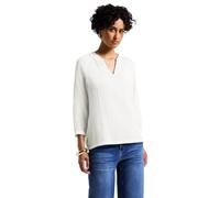 Street One Damen A345736 Musselin Tunika mit Rüschen, Off White, 36