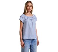 STREET ONE Damen A345797 Gestreifte Leinenmix-Bluse, Original Blue, 42