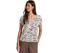 Street One - Bluse mit Rückenausschnitt beige/braun - Gr. - 36