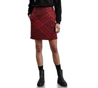 STREET ONE Damen A361590 Karierter Rock In Woll-Optik, Beet Red,40