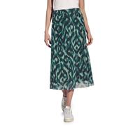 STREET ONE Damen A361684 Gemusterter Mesh-Rock, Hunter Green, 34W EU