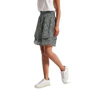 STREET ONE Damen A361748 Gemusterter Chiffon-Rock, Pine Grove Green, 34W