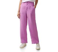 Stoffhose STREET ONE Gr. 40, Länge 30, lila (meta lilac) Damen Hosen High-Waist-Hosen mit Wide Legs (94105419-40)