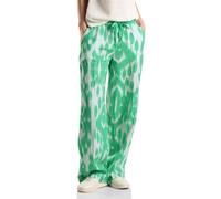 Street One Damen High-Waist-Hose A377308, 100% Leinen, Soft Grass Grün, Gr. 36/L30