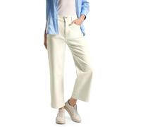 STREET ONE Damen A377614 Leichte Sommer Hose, Off White, 28W / 28L