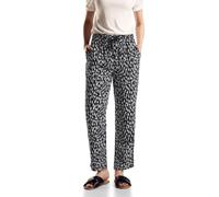 STREET ONE Damen A377719 Hose im Loose Fit, Black, 44W x 28L