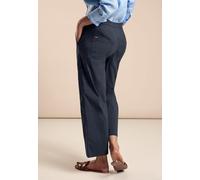 STREET ONE Damen A377885 7/8 Cargo Satin Hose, deep Blue, 40W x 26L