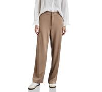 STREET ONE Damen A378197 Hose Im Casual Fit, Rich Mocha, 38W / 32L EU