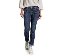 Street One Damen A378402 Jeans im Casual Fit, Authentic Indigo Wash, 33W / 32L