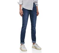 5-Pocket-Jeans STREET ONE "Style Jane", Damen, Gr. 30, Länge 28, dunkelblau wash, Denim/Jeans, Obermaterial: 78% Baumwolle, 21% Polyester, 1% Elasthan, unifarben, lang, Jeans 5-Pocket-Jeans, mit Stret