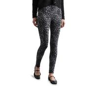 STREET ONE Damen A378407 Leo Printed Jersey Leggings, Whale Tail Grey, 44 EU
