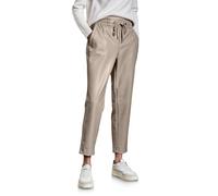 STREET ONE Damen A378524 Beschichtete Hose, Breezy Beige, 42W / 28L EU