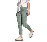 STREET ONE Damen A378539 Jeans im Cargo-Look, Olive Washed, 33W x 28L