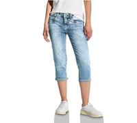 Street One Damen A378561 Jeans, Medium Blue Random Acid, W27
