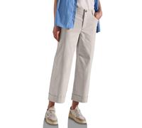 STREET ONE Damen A379038 Straight Leg Twill-Hose, Moonstone Sand, 38W x 28L