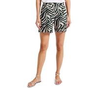STREET ONE Damen A379431 Gemusterte Paperbag Shorts, Pine Grove Green, 44W