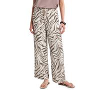 Street One - Wide Leg Crepe Hose beige - Gr. - 34/30