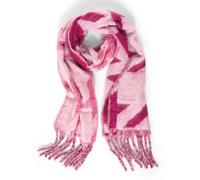 STREET ONE Damen A572156 Schal Gemustert, Peony red, A