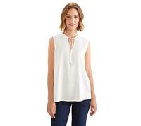 Street One Damen Ärmellose Bluse mit Rüschen
